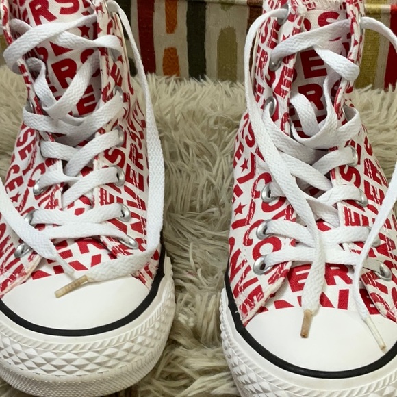 CONVERSE All Star Chuck Taylor Logo Hi-Top Shoes. WOMENS 8, MENS 6 - Picture 8 of 8